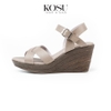 Sandal đế xuồng 8 cm Ankle Strap Kosu KS-23004