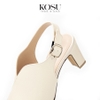 Cao gót da thật 7cm Open Toe Kosu KS-23014