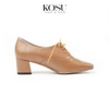 Giày da mũi vuông 5cm Oxford Kosu KS-23041