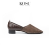 Giày da đế bệt d'Orsay snakeskin Kosu K-23160