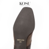 Giày da đế bệt d'Orsay snakeskin Kosu KS-23160
