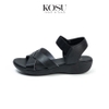 Sandal nữ đế xuồng quai chéo 4cm Kosu 23363