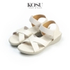 Sandal nữ đế xuồng quai chéo 4cm Kosu 23363