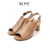 Cao gót da thật 7cm Open Toe Kosu K-23014