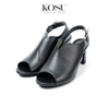 Cao gót da thật 7cm Open Toe Kosu K-23014