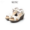 Sandal đế xuồng 8 cm Ankle Strap Kosu KS-23004