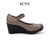 Giày da đế xuồng 7cm Strap Kosu K-23605