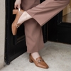 Giày da mũi tròn 5cm Slingback Kosu 2028