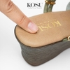 Sandal nữ đế xuồng 2 Way 6cm Kosu KS-23332
