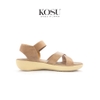 Sandal nữ đế xuồng quai chéo 4cm Kosu 32363