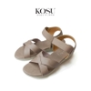 Sandal nữ đế xuồng quai chéo 4cm Kosu 32363