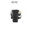 Dép cao gót đế vuông 7p Kosu 24013