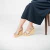 Sandal đế xuồng quai chéo Saya 9cm Kosu K-26513
