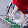 Giày da mũi tròn 5cm Slingback Kosu 2028