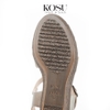 Sandal đế xuồng 8cm T-Strap Kosu KS-23002