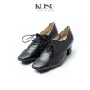 Giày da mũi vuông 5cm Oxford Kosu KS-23041