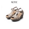 Sandal đế xuồng 8cm T-Strap Kosu KS-23002