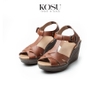 Sandal đế xuồng 8cm T-Strap Kosu KS-23002