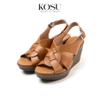 Sandal đế xuồng 8cm Slingback Kosu KS-23003