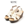 Sandal đế xuồng 8cm Slingback Kosu KS-23003