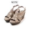 Sandal đế xuồng 8cm Slingback Kosu KS-23003