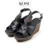 Sandal đế xuồng 8cm Slingback Kosu KS-23003