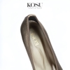 Giày da đế xuồng đính nơ 4,5p Kosu 24422