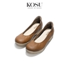 Giày da đế bệt 3cm Kosu K-26540