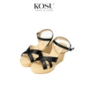 Sandal đế xuồng quai chéo Saya 9cm Kosu K-26513
