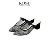 Giày cao gót phối ren 5,5cm Kosu K-24461