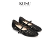 Giày bệt phối lưới thêu tay Kosu K-25171