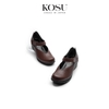 Giày nữ da thật cao cấp 4cm Kosu 4284