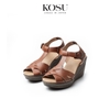 Sandal đế xuồng 8cm T-Strap Kosu KS-23002