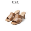 Dép cao gót 7cm Woven Kosu KS-23011