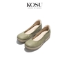 Giày da đế bệt 3cm Kosu K-26540