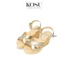 Sandal đế xuồng quai chéo Saya 9cm Kosu K-26513