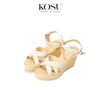 Sandal đế xuồng quai chéo Saya 9cm Kosu K-26513