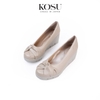 Giày da phối nơ 5,5cm Kosu K-24M22