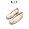 Giày da đế bệt đính nơ 2,5cm Kosu K-26076