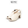 Sandal da thật 7cm Open Toe Kosu K-23014