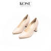 Giày da nữ đế vuông 8cm Kosu K-22006