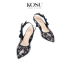 Giày cao gót phối ren Miya 7cm Kosu K-25030
