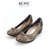 Giày da đế xuồng đính nơ 4,5p Kosu K-24422