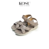 Sandal nữ đế xuồng quai chéo 4cm Kosu K-23363
