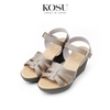 Sandal đế xuồng 8cm Ankle Strap Kosu KS-23001
