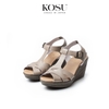 Sandal đế xuồng 8cm T-Strap Kosu KS-23002