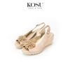 Sandal đế xuồng 7,5cm hoa cúc Kosu K-24012