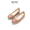 Giày da đế bệt đính nơ 2,5cm Kosu K-26076