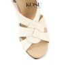 Sandal đế xuồng 8cm Slingback Kosu KS-23003