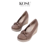Giày da đính nơ 7cm Kosu K-24M26